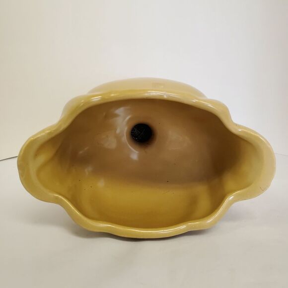 Vintage Hull Pottery Tan Tulip Vase with Pedestal Base and Glazed Finish MCM - Picture 5 of 7